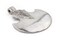 The Bead Chest Silver Half Moon Tuareg Shield Pendant (63x51mm): North African Tribal Berber Moroccan Sahara Pendant for Jewelry